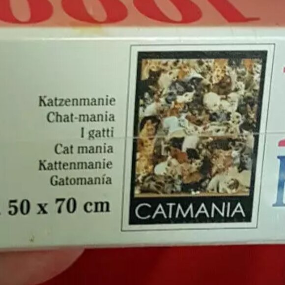NEW Vintage Ravensburger CATMANIA Jigsaw Puzzle 1000 Piece No. 156290 - Picture 4 of 4